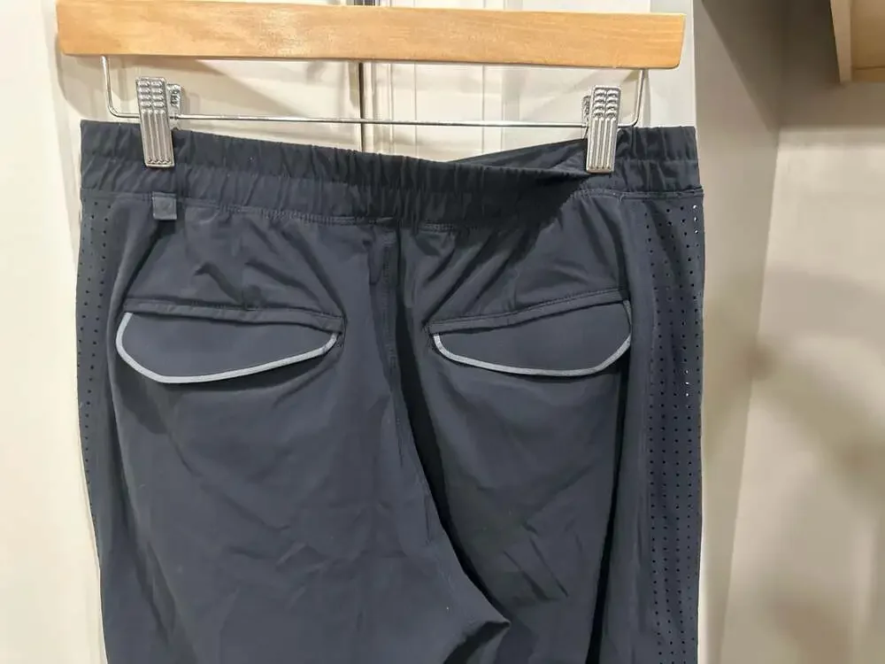 Lululemon Lab Perforated Run Pants with Reflective Trim Black
